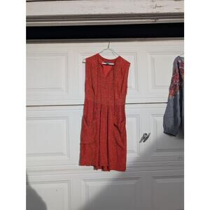 Anthropologie Lil Orange Floral Dress - Size 2